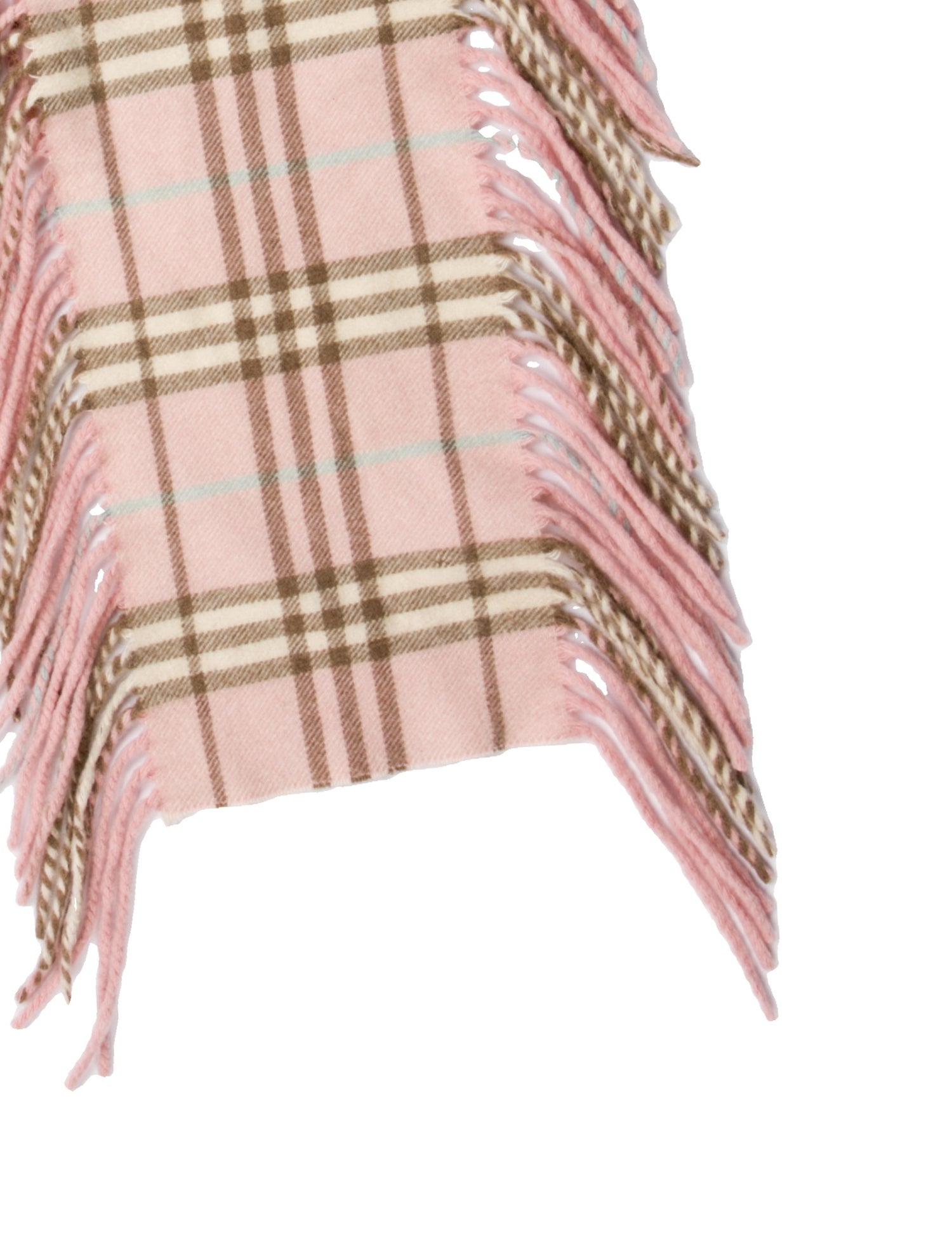 Burberry Cashmere Nova Check Pattern Scarf