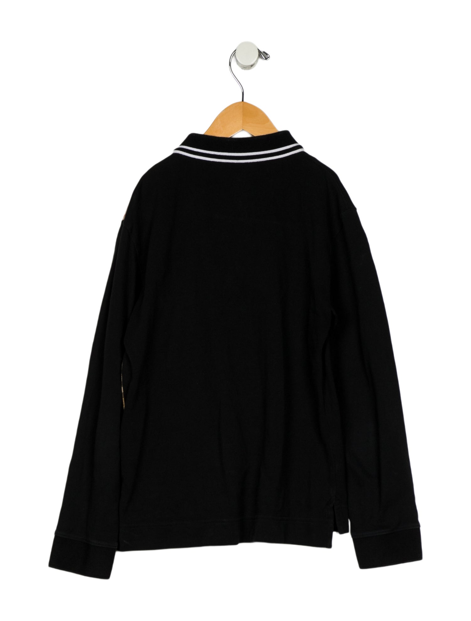 Burberry kid boys' black multicolored shirt