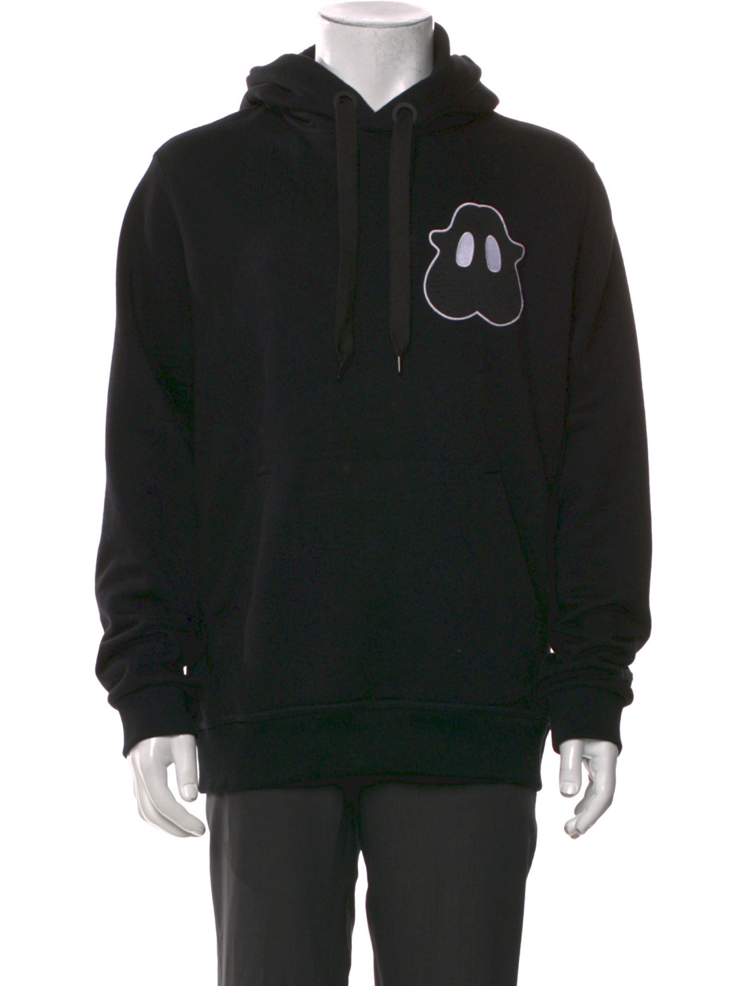 Burberry Graphic Print V-Neck Hoodie