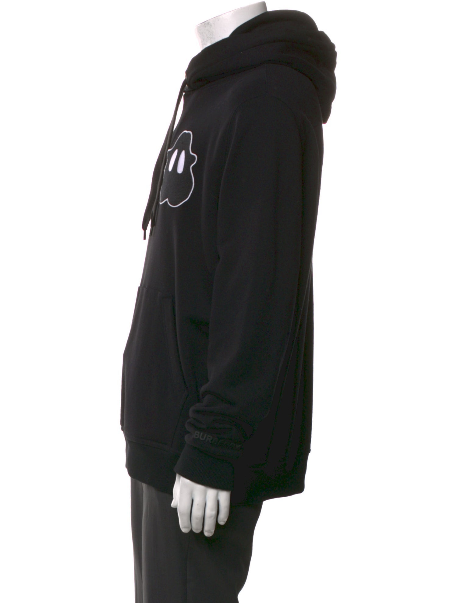 Burberry Graphic Print V-Neck Hoodie