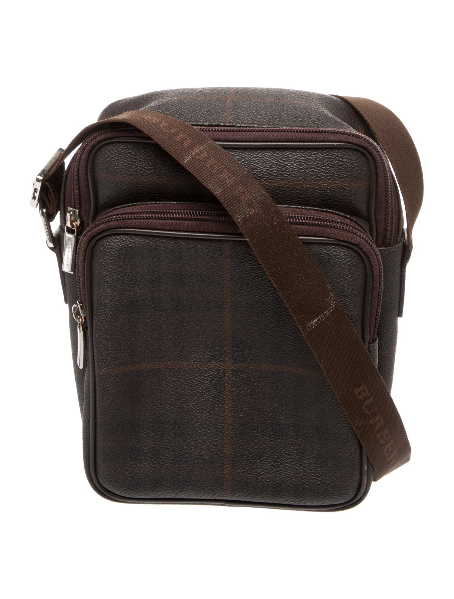 Burberry Smoked Check Messenger Bag