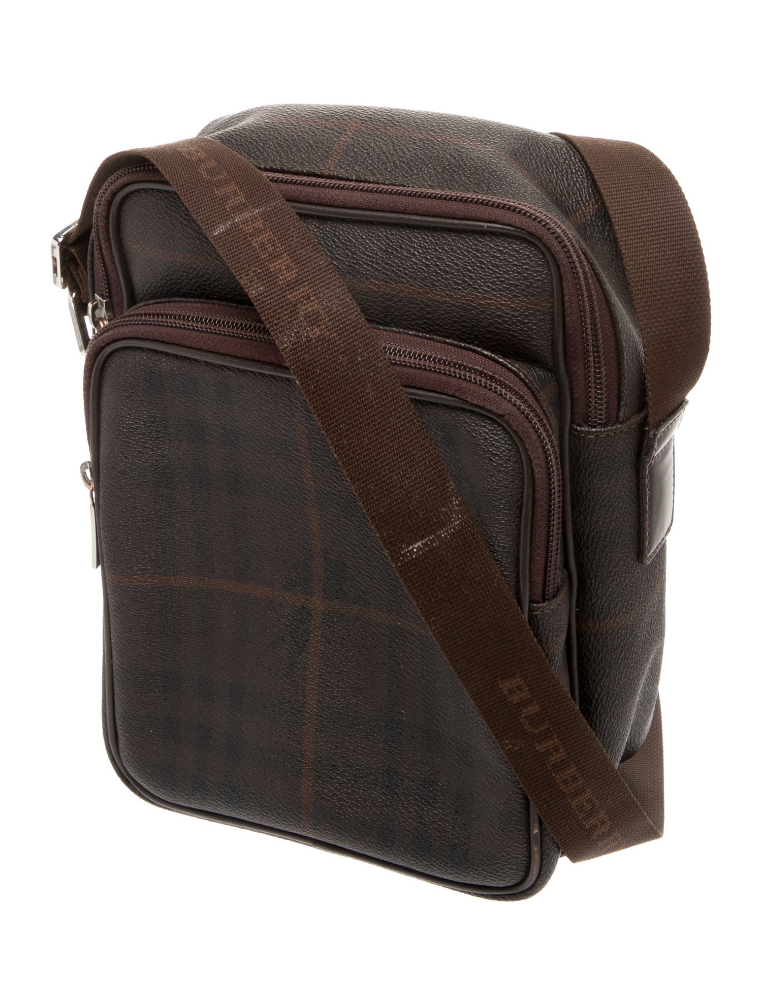 Burberry Smoked Check Messenger Bag