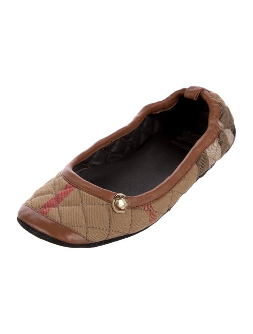 Burberry Striped Ballet Flats