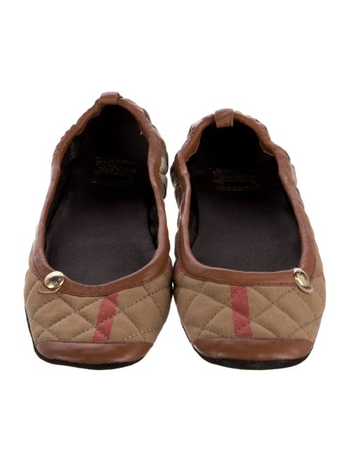 Burberry Striped Ballet Flats