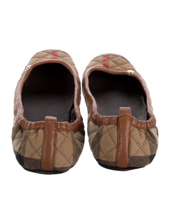 Burberry Striped Ballet Flats