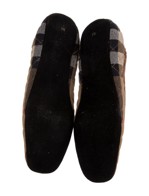 Burberry Striped Ballet Flats