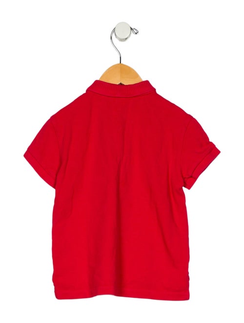 Burberry toddler boys' red and blue shirt