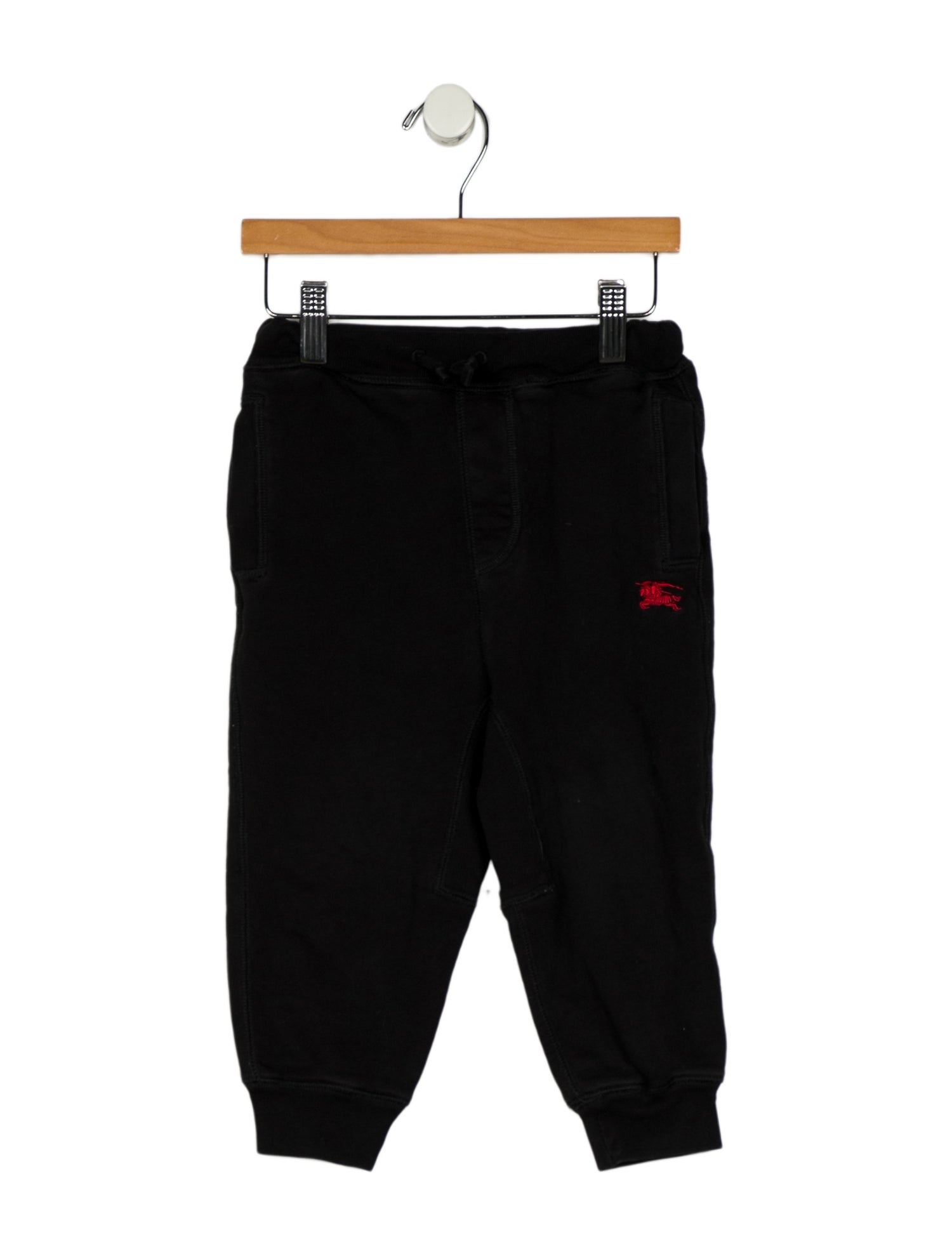 Burberry toddler boys' black and red sweatpants