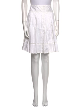 Burberry Pleated Accents Knee-Length Skirt