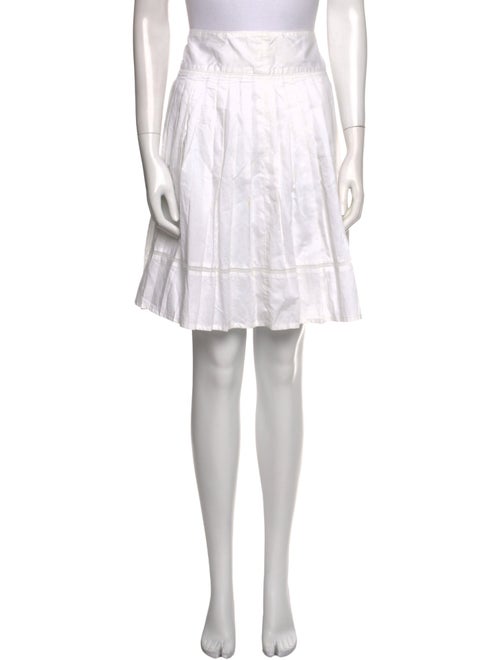 Burberry Pleated Accents Knee-Length Skirt