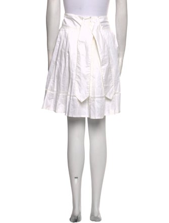Burberry Pleated Accents Knee-Length Skirt