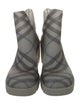 Burberry Smoked Check Pattern Rubber Rain Boots