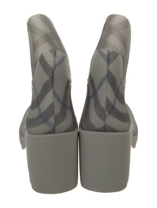 Burberry Smoked Check Pattern Rubber Rain Boots