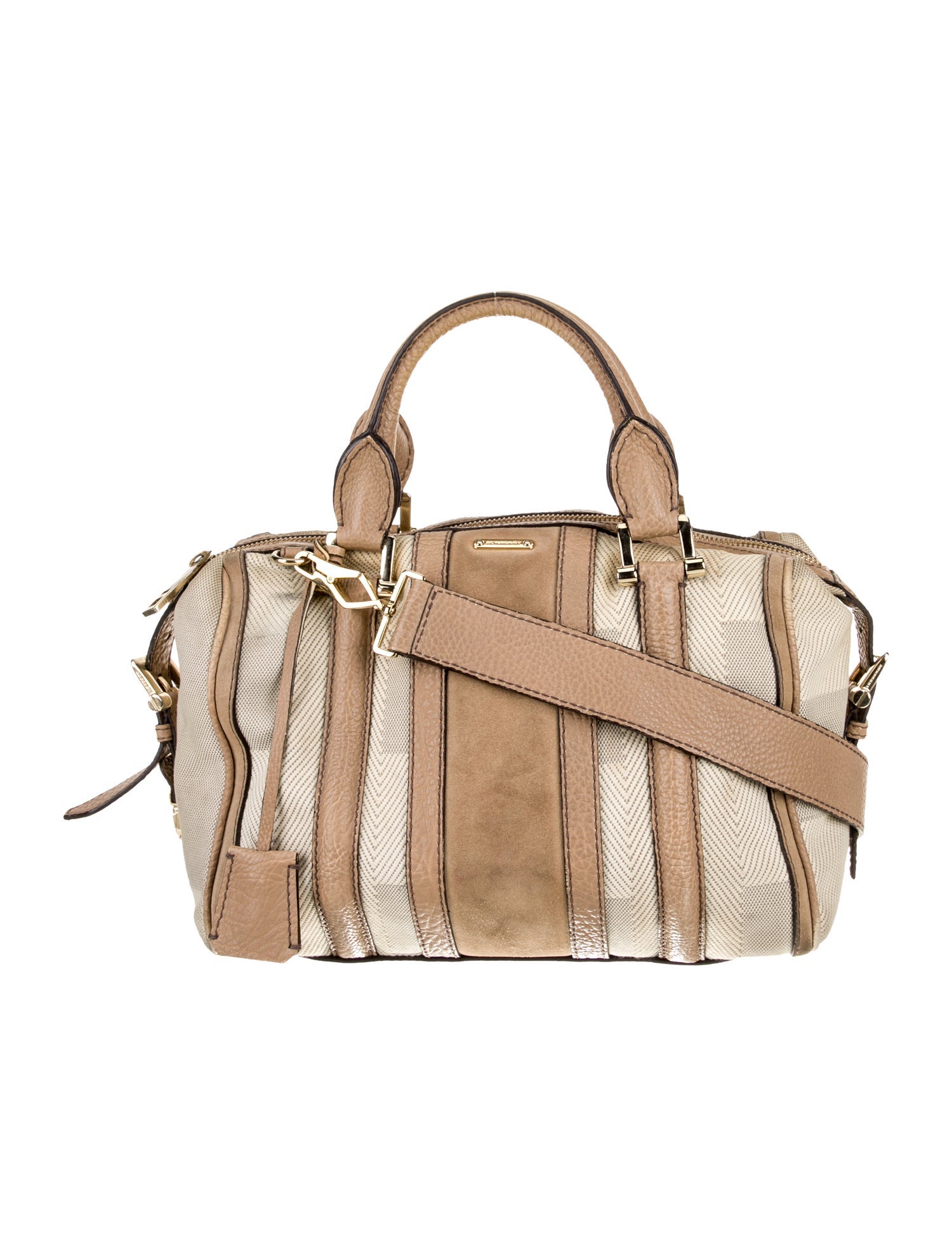 Burberry Leather Top Handle Bag