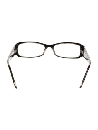 Burberry House Check Pattern Square Eyeglasses