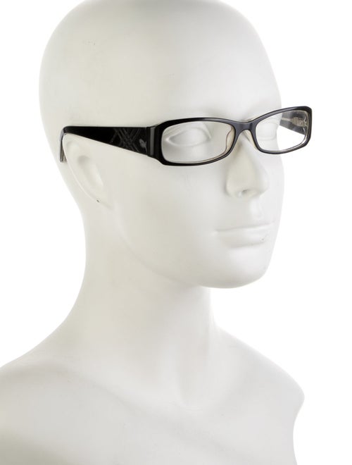 Burberry House Check Pattern Square Eyeglasses