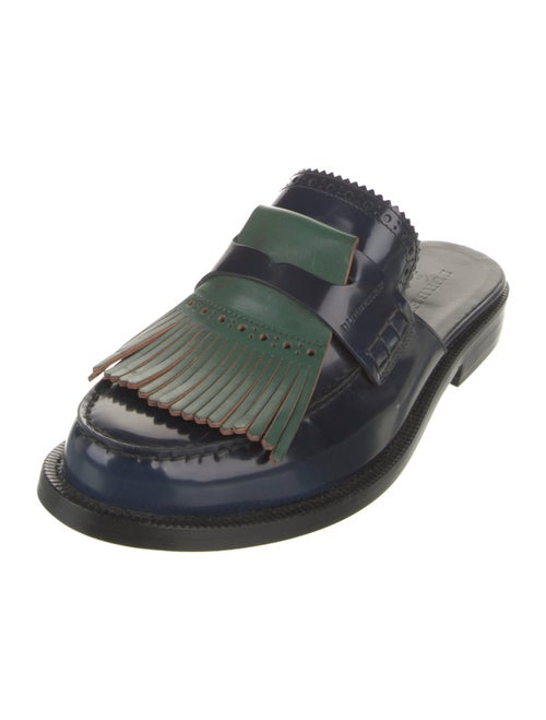 Burberry Leather Fringe Trim Accent