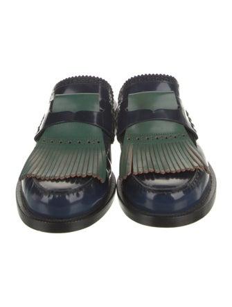 Burberry Leather Fringe Trim Accent