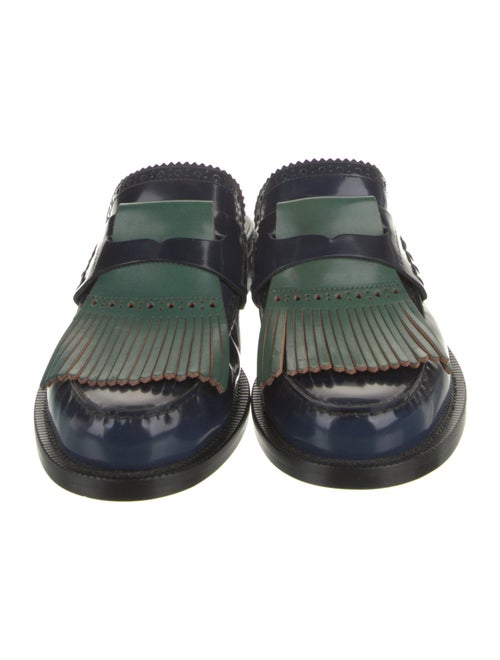 Burberry Leather Fringe Trim Accent