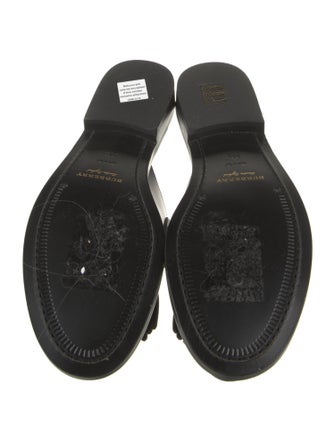 Burberry Leather Fringe Trim Accent