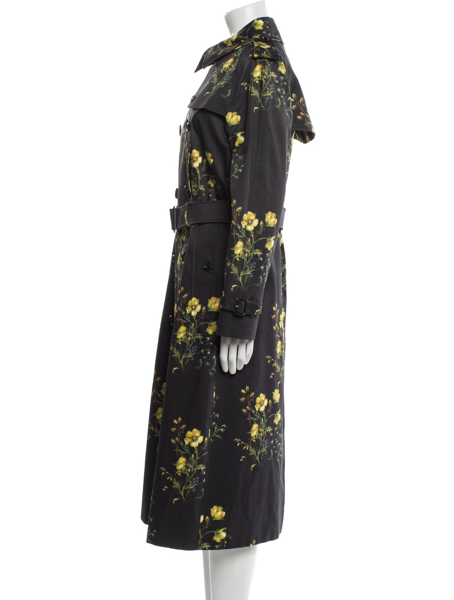 Burberry Floral Print Trench Coat w/ Tags