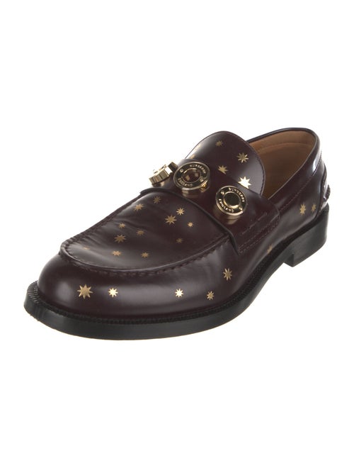 Burberry Leather Studded Accents Loafers