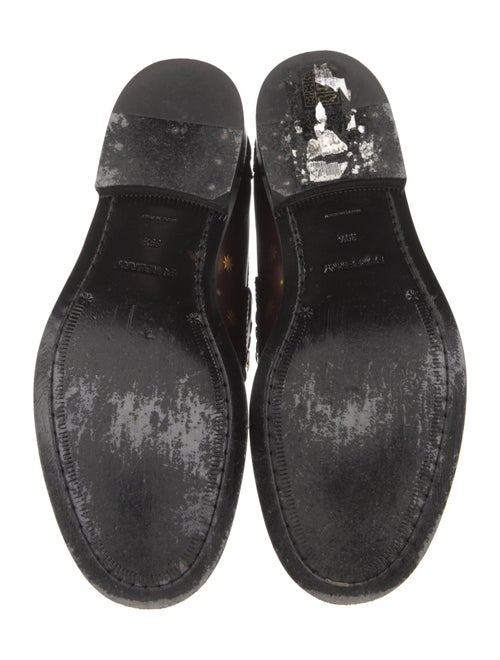 Burberry Leather Studded Accents Loafers
