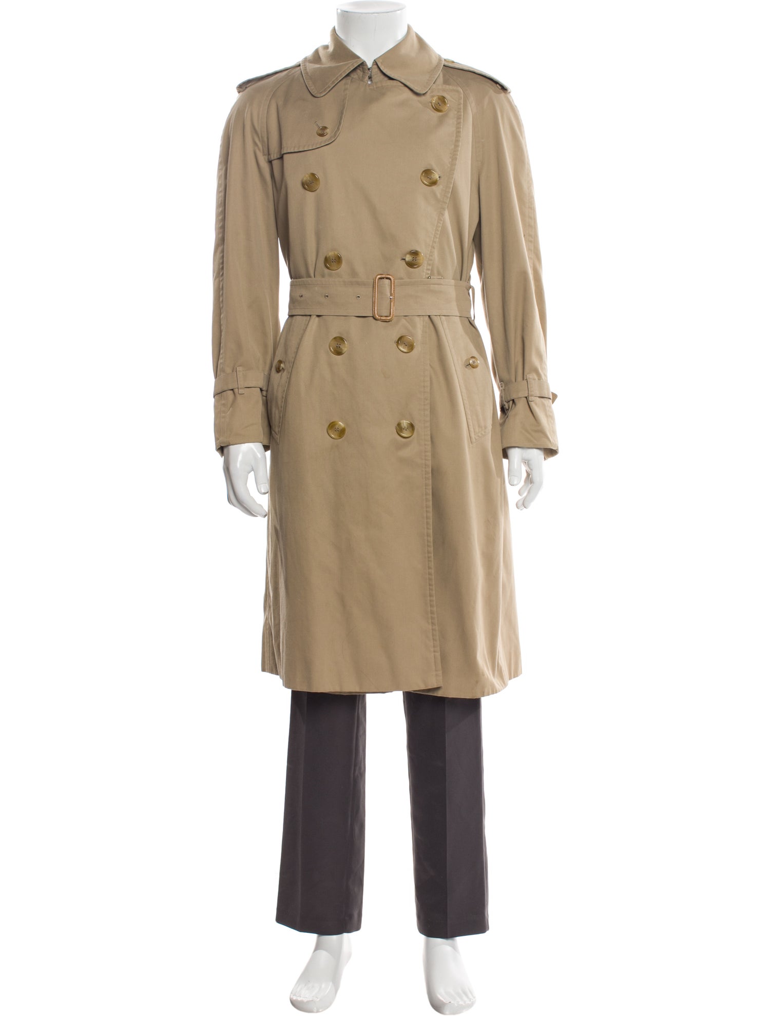 Burberry Nova Check Pattern Trench Coat
