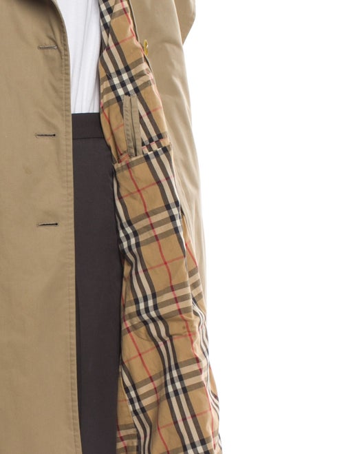 Burberry Nova Check Pattern Trench Coat
