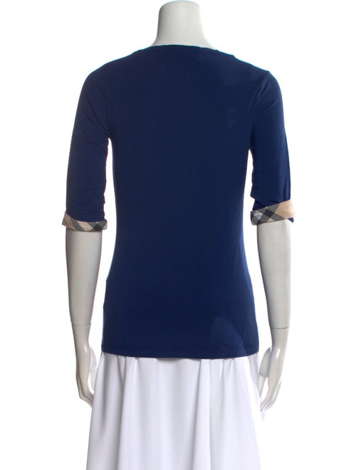 Burberry Scoop Neck Short Sleeve T-Shirt