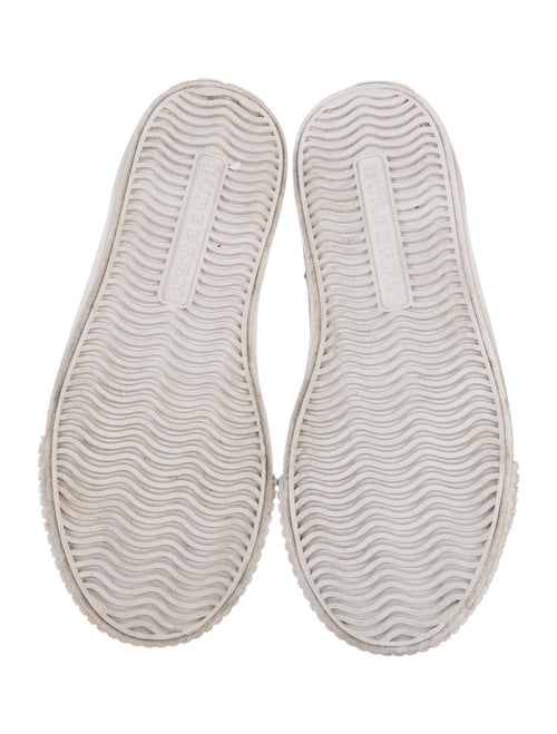 Burberry Check Print High Top Sneakers