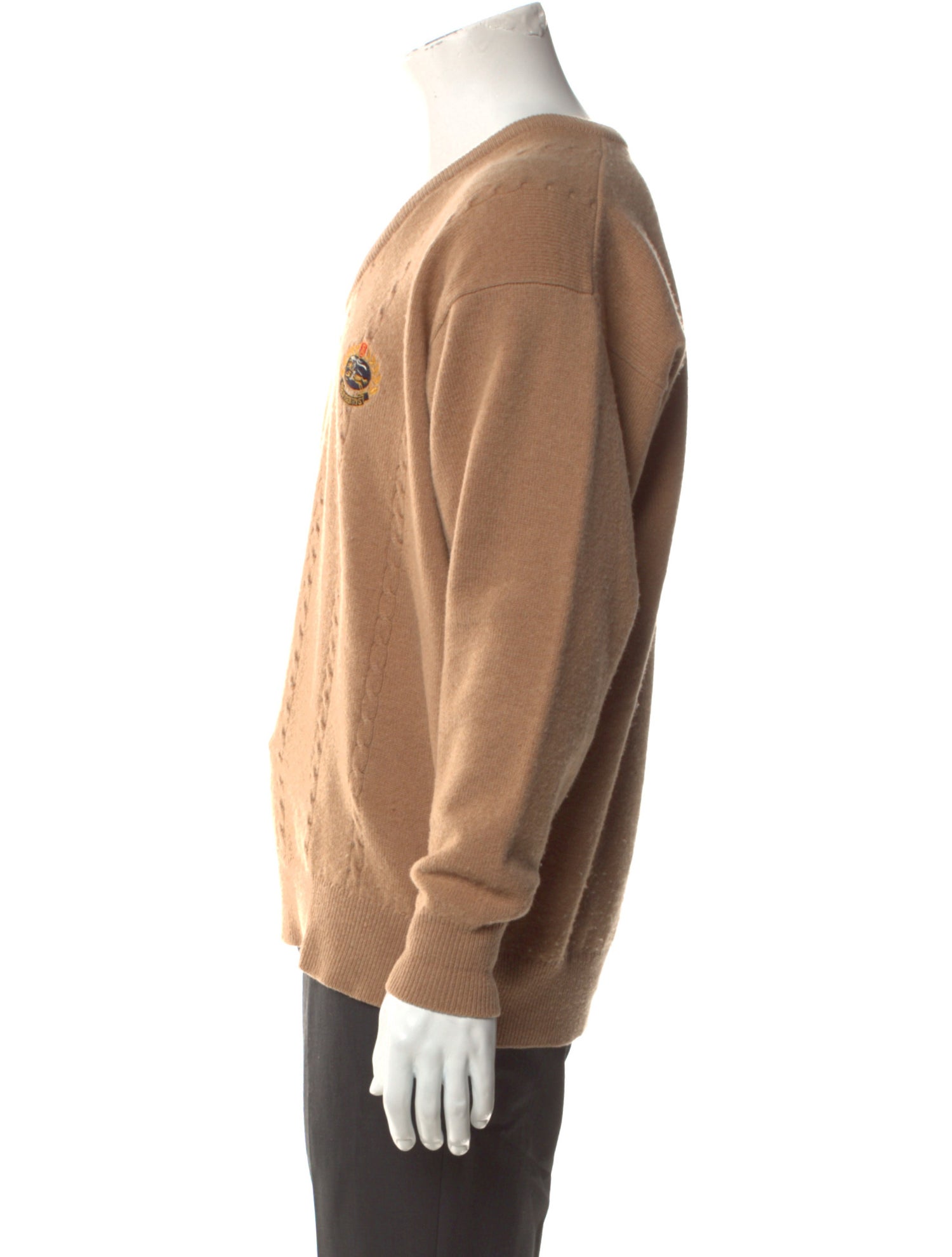 Burberry's Cashmere V-Neck Pullover