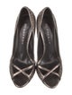 Burberry Super Nova Check Pattern Leather Pumps