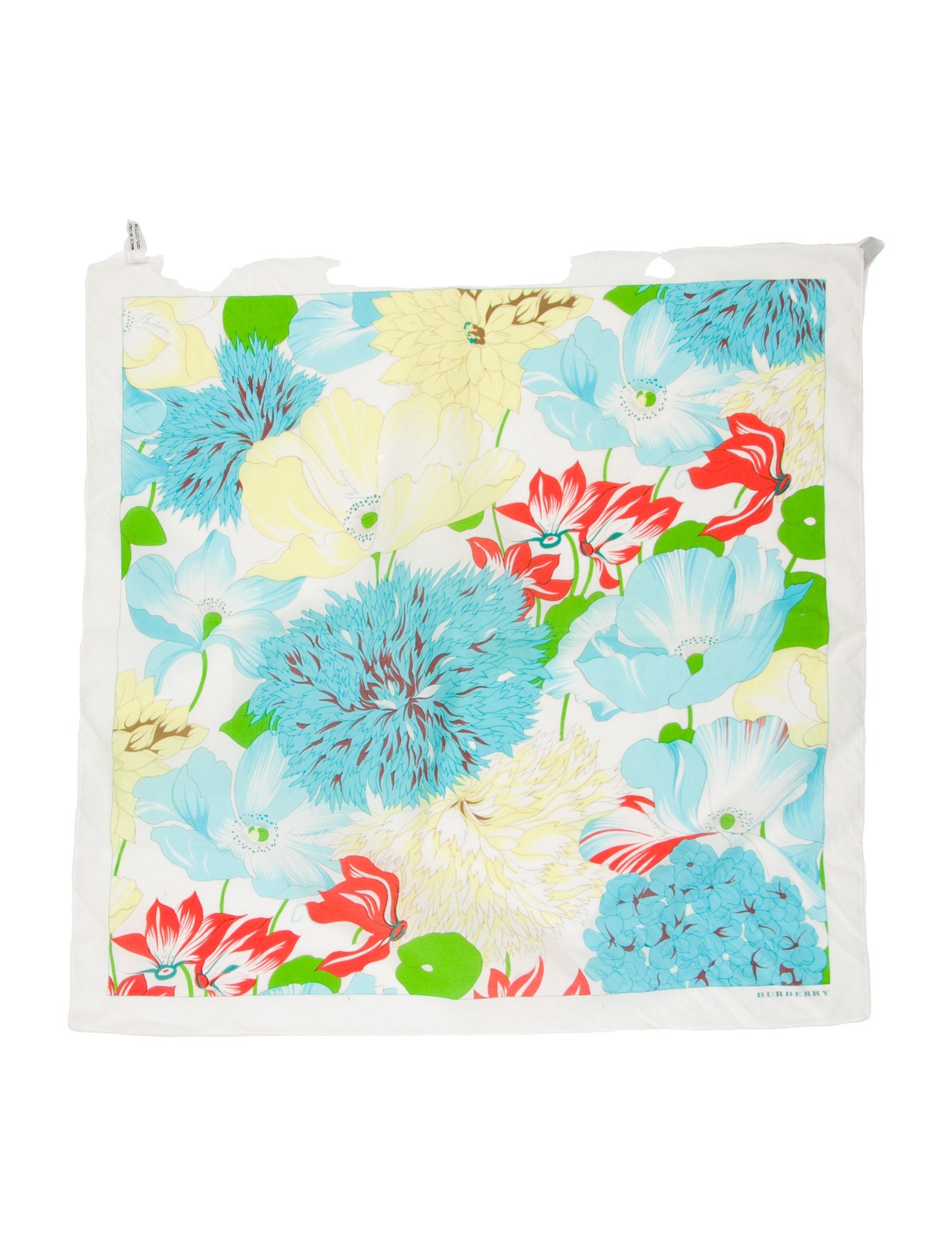 Burberry Floral Print Scarf