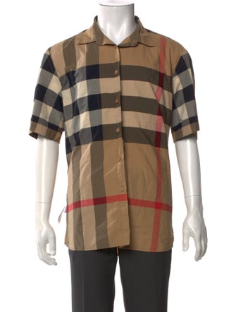 Burberry Exploded Check Pattern Short Sleeve Shirt