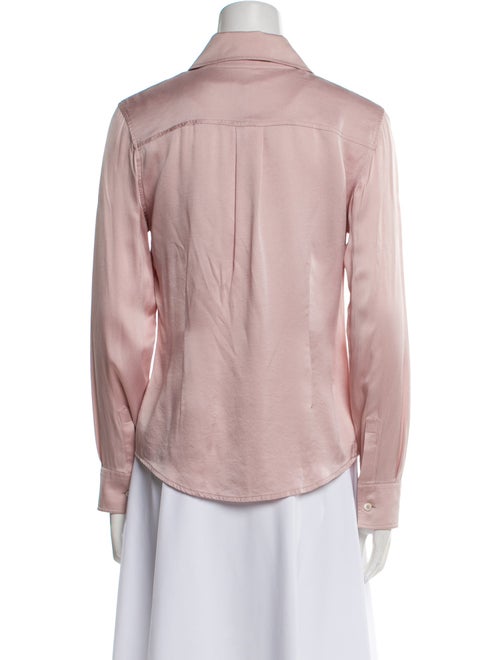 Burberry Long Sleeve Button-Up Top