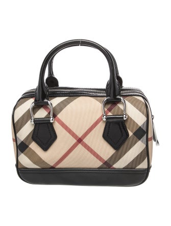 Burberry Nova Check Top Handle Bag