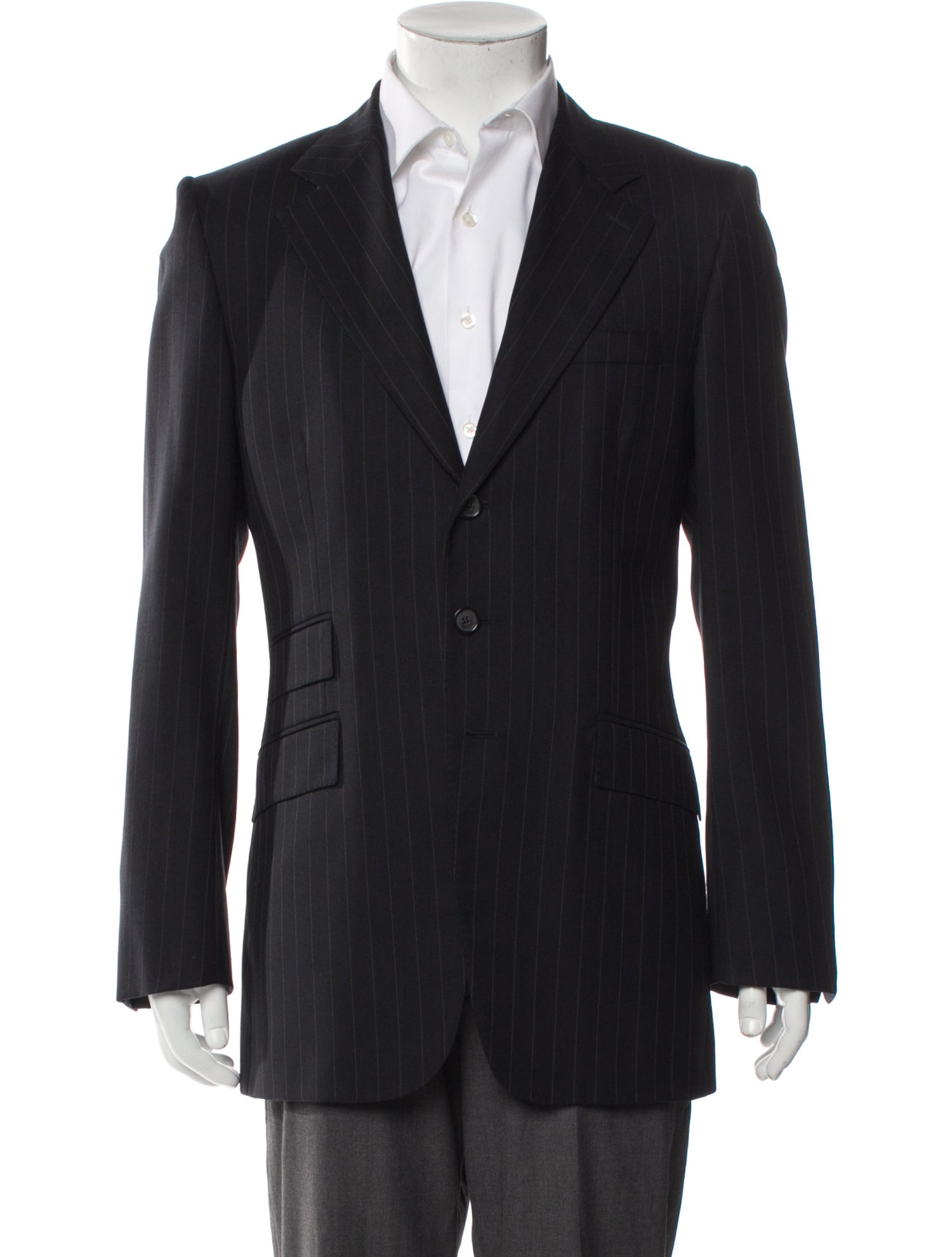 Burberry Wool Pinstripe Blazer