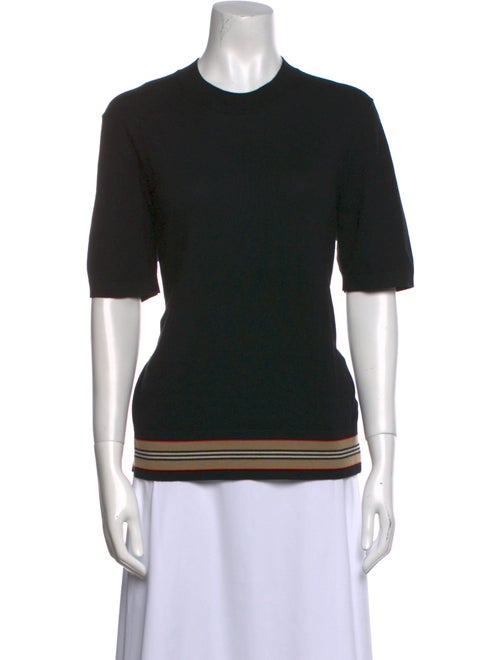 Burberry Merino Wool Crew Neck Top