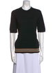 Burberry Merino Wool Crew Neck Top
