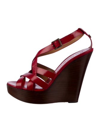 Burberry Leather Slingback Sandals