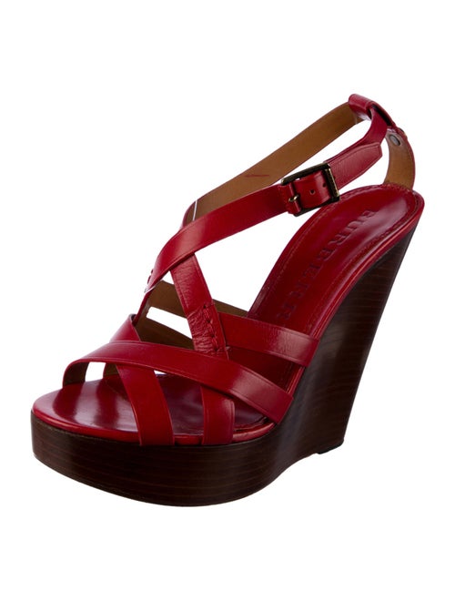 Burberry Leather Slingback Sandals