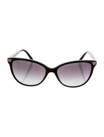 Burberry House Check Pattern Cat-Eye Sunglasses
