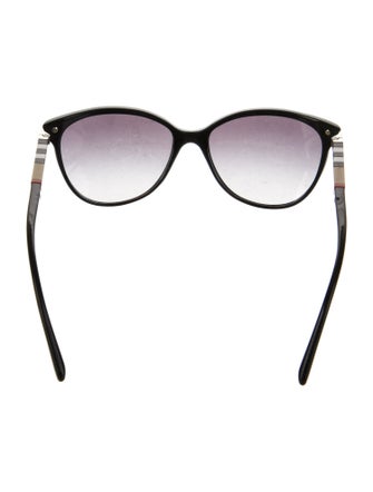 Burberry House Check Pattern Cat-Eye Sunglasses