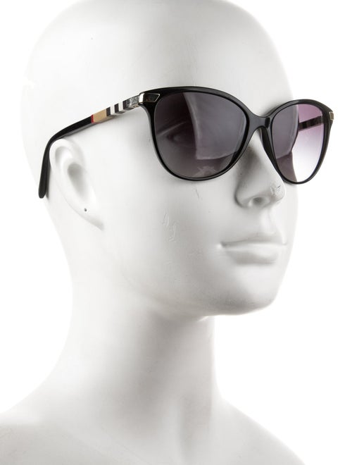 Burberry House Check Pattern Cat-Eye Sunglasses