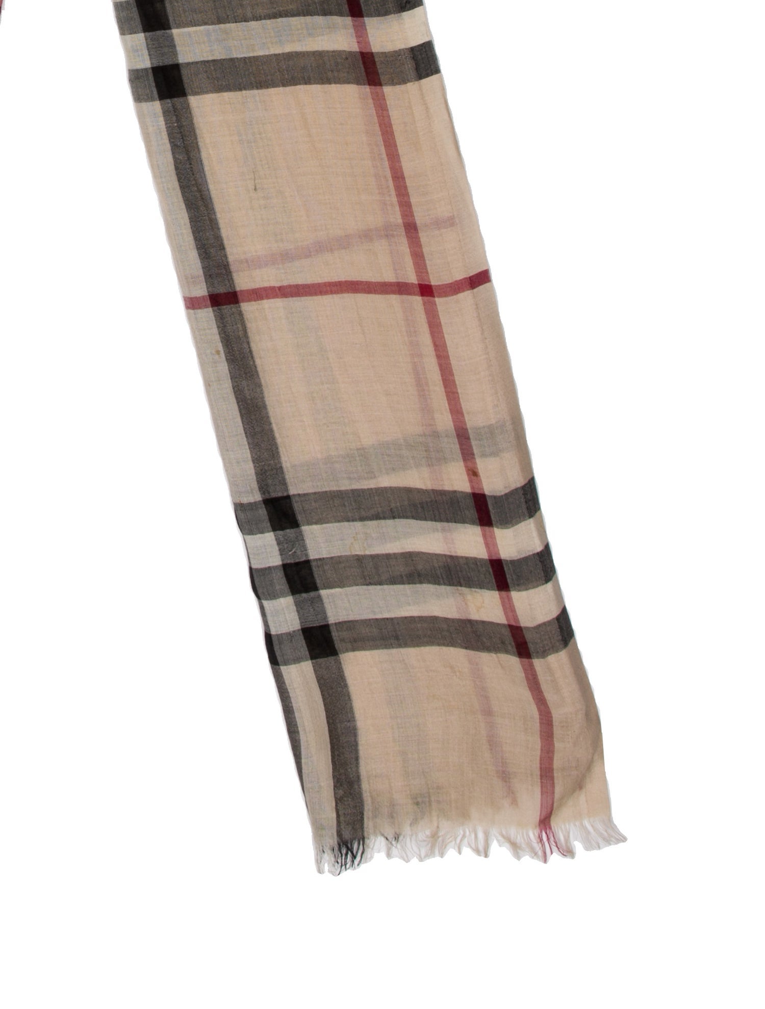Burberry Virgin Wool House Check Pattern Scarf