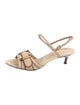 Burberry Leather Slingback Sandals