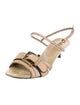 Burberry Leather Slingback Sandals