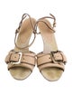 Burberry Leather Slingback Sandals