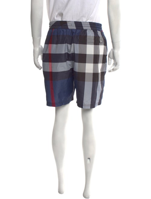 Burberry Plaid Print Swim Trunks